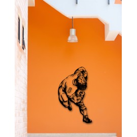 Wall Stickers Vinyl Decal American Football Sport Running Man Helmet Cool Decor (i387)