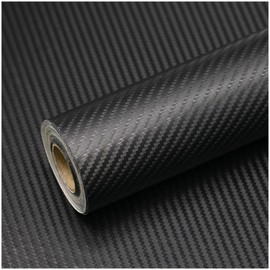 Black Wallpaper Peel and Stick Wallpaper 3D Carbon Fiber Vinyl Wallpaper 15.8''×78.7'' Self Adhesive Wall paper Removable Textured Wall paper Dark Black Contact Paper for Bedroom Tabletop Cabinets