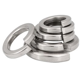 3/8" Split Lock Washer, 18-8 (304) Stainless Steel Spring Lock Washer 50PCS by DYFOL