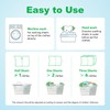 BORMSI Laundry Detergent Sheets Fresh Scent 120 Loads No Plastic