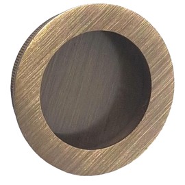 Universal Hardware 40mm Finger Pulls Handle Recessed Edge Flush Fitting Pocket Insert Wardrobe Sliding Doors (Bronze)