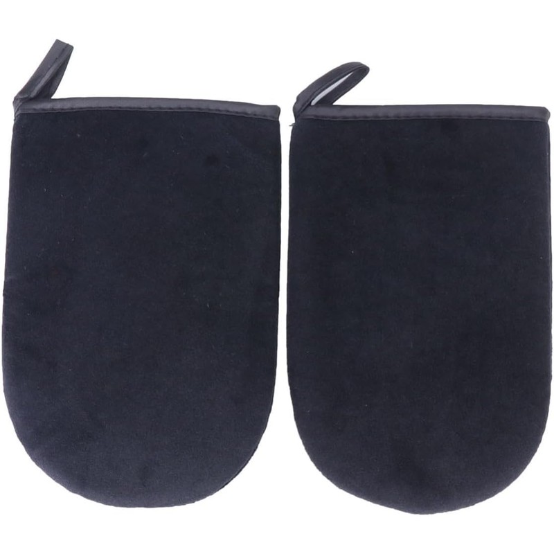 Abaodam 6 Piezas Guante Bronceador sin Sol Negro de Esponja