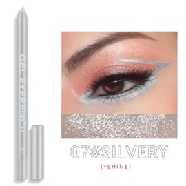 Silver Shimmer Eyeliner Gel Pencil – Waterproof, Smudge-Proof, Long-Lasting, High-Pigment Eye Liner Pen