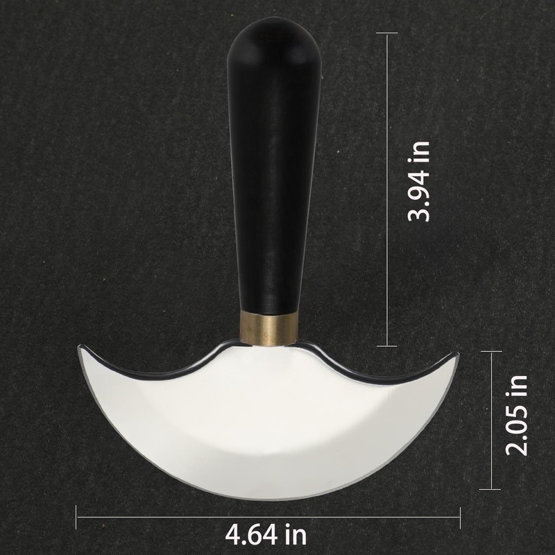 Coowolf Leather Knife with Wooden Handle, Leather Working Tools for