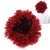 Curly Wavy Wigs Women Female Synthetic Hair Burgundy Wigs for