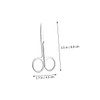 Outanaya 1Set Creative Eyebrow Scissor Tweezer Set Stainless Steel Brow