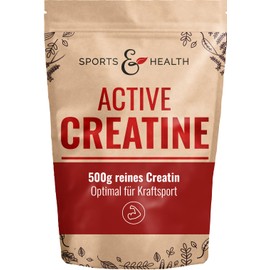 CDF Sports & Health Solutions Creatine Active - Creatine Monohydrate 500 g - 3.4 g powder per serving (including 3 g creatine) - Vegan - Free from additives - High-dose creatine powder