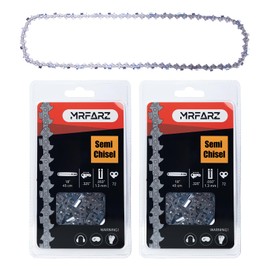 MRFARZ 18 Inch Chainsaw Chain 2 Chains .325" Pitch .050" Gauge 72 Drive Links Fits Husqvarna 440, Echo CS-400, Jonsered - 591094872, 20lpx072g, H72