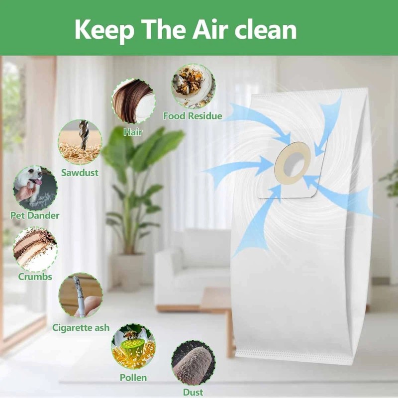 For BISSELL 6 Pack Style 7 Vacuum Bags for Bissell