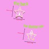 INSbobo Girls Hair Clips Set - 4 Rainbow Bows &