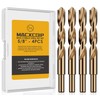 MACXCOIP 5/8" (4pcs) Cobalt Drill Bit Set, M35 High Speed
