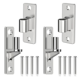 Gate Hinges, 2 Pack Gate Hinges Heavy Duty, 304 Stainless Steel Wall Mount Gate Hinge with 5/8'', Farm Gate Hinge Up to 600lbs, Flexible Rotating Fence Gate Kit for Farm Gates & Wooden Fence