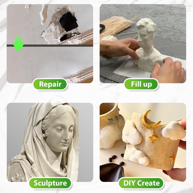 Epoxy Sculpt Clay, 2 Pound White Epoxy Putty,2 Part Strong