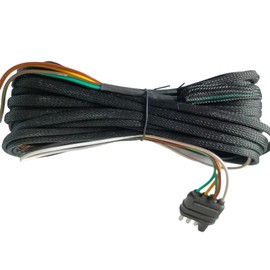 Trailer Wiring Harness,Trailer Connector Wire Boat Trailer Wiring Harness - Trailer Wire, Wire Harness with Black Protective Cover for Tail Lights, RV