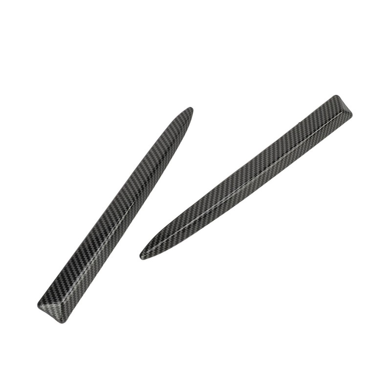 1 Pair Front Bumper Upper Moulding Trim 735455041 Carbon Fiber