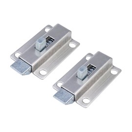 Tsnamay 2Pcs 1.97" Door Bolt Latch Security Automatic Window Gate Spring Bounce Lock Stainless Steel,negative