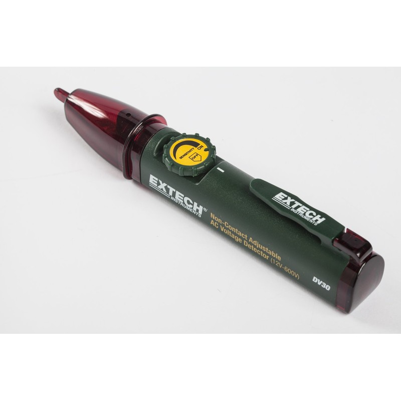 Extech DV30 Non-Contact Adjustable AC Voltage Detector, green