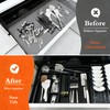 TSONDEKU Expandable Silverware Drawer Organizer - BPA Free Flatware and