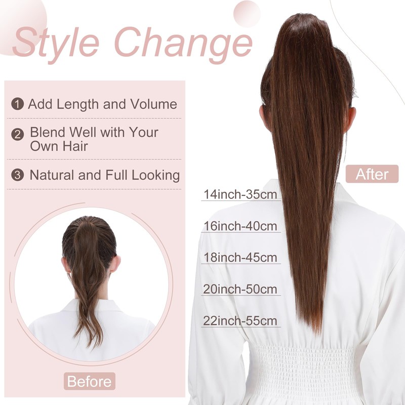 BH Claw Ponytail Extensions Real Hair