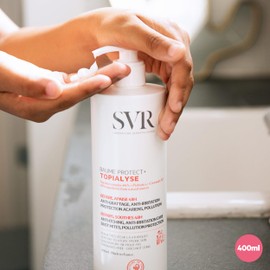 SVR TOPIALYSE Baume Protect+ Intensive Face and Body Moisturising Balm - 48hr Anti-Itching Soothing Care for Very Dry, Eczema-Prone Sensitive Skin, All Ages, 400ml