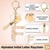 PATIKIL Alphabet Initial Letter Keychain, Resin Cute Keychains with Tassel