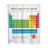 Enzege Waterproof Periodic Table Bath Curtain Anti-Mould Bathroom Shower Curtain