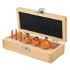 Truper JBROU-6, Juego de brocas para router, 6 piezas