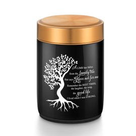 ミニ骨壷 生命の木 遺骨入れ メモリアル骨壷 納骨容器 ネジ式 手元供養 セラミック製骨壷 人骨 ペット 犬 猫 分骨つぼ 大容量 防水