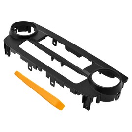 Dash Air Conditioning Panel Installation Mount Trim Kit Compatible with 2007-2011 Honda CR-V AC Bezel (Manual A/C)