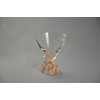 有田焼 浪漫 Glass Sake Glass Trapezoid Red 小菊 HT –