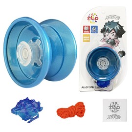 Yoyo Kids Fun Design Beginner Ball Bearing Alloy Plastic Lighted Gradient Color Solid Color Mixed Color Frost (Alloy Frost Blue)