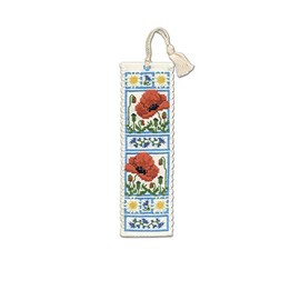 Textile Heritage Poppy Meadow Counted Cross Stitch Bookmark Kit