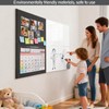 Modular Bulletin Board & Whiteboard Combo - 8 Pack 12x12x0.47In