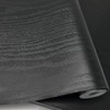 auxua Black Wood Contact Paper Peel and Stick - 17.7"