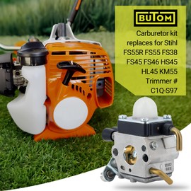 Butom FS45 FS38 FS55R Carburetor for STHIL HS45 FS55 FS46 HL45 FS45C FS46C FS55C FS55RC KM55 KM55R String Trimmer Weed Eater C1Q-S97 C1Q-S186