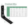 ZiYuya 4PCS Shelf Bracket, Right Angle Corner Brackets Heavy Duty
