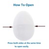YTYKINOY 30pcs 2-3/8" Blank White Plastic DIY Easter Eggs