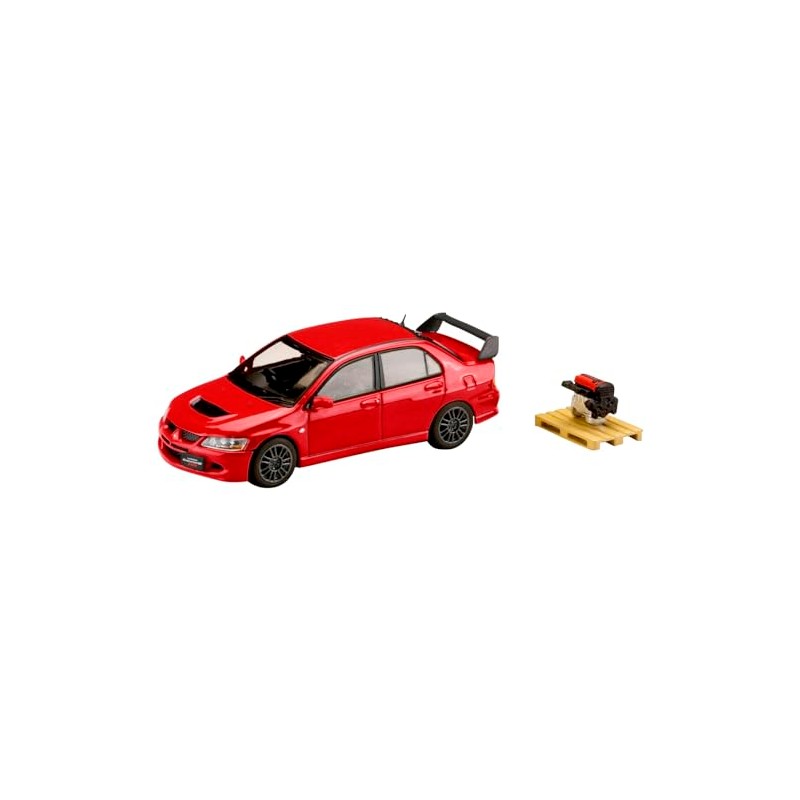 HJ64 1/64 Mitsubishi Lancer Evolution 8 MR GSR with Engine
