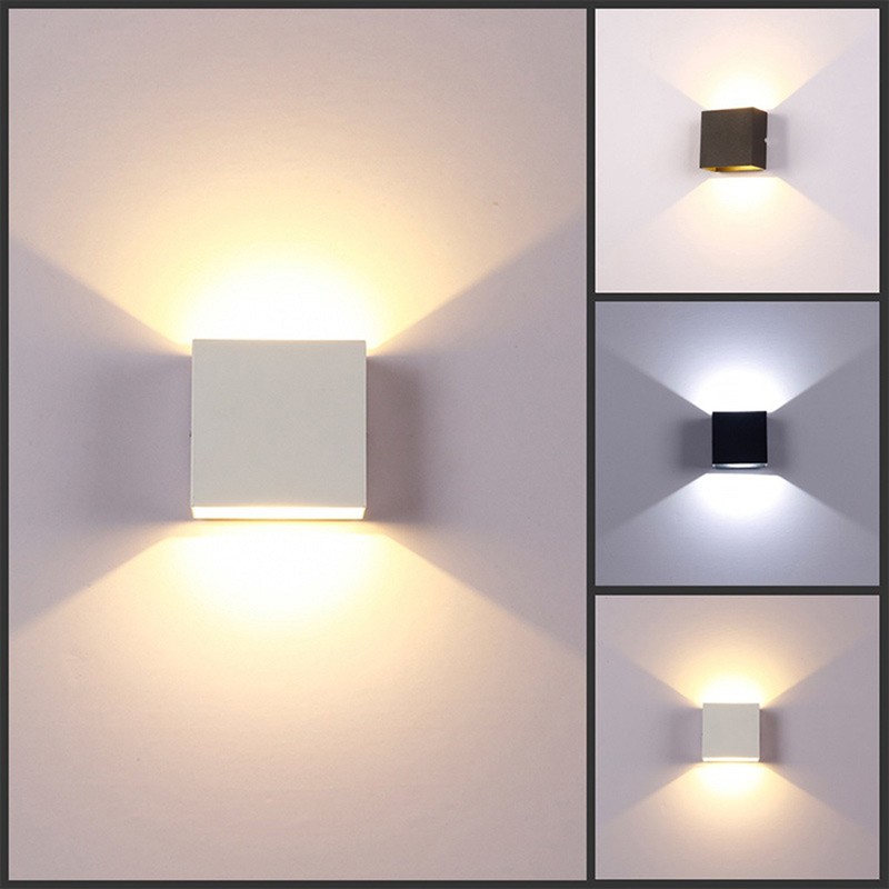 LED Wall Lamp Modern Hallway Wall Lights 6W 6500K Up