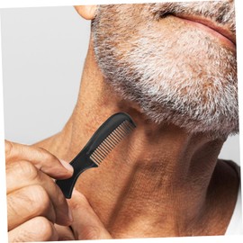 Baluue 1set Stainless Steel Beard Shears Kit with Trimming Scissors Comb and Storage Pouch for Men Grooming Barber Shop