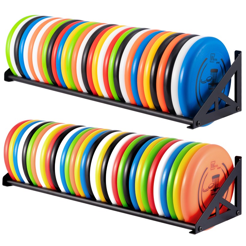 DECORDEEP 2 Pcs Disc Golf Rack Wall Mount, Disc Golf