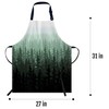 oFloral Watercolor Pine Trees Apron Adjustable Apron Cooking Kitchen Chef