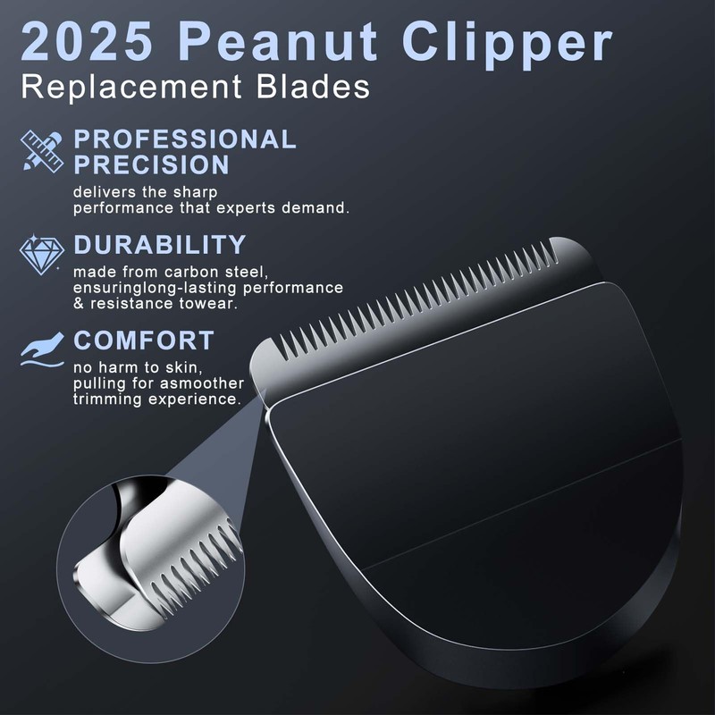 2 Pack Professional Peanut Replacement Blade-Precision-Ground for Smooth Cutting， Snap-On
