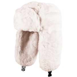 ANEWISH Women's Winter Hats with Ear Flaps, Fur Hat, Faux Fur Hat, Aviator Hat, Keeps Warm When Skiing, Skating and Other Outdoor Activities Available, White
