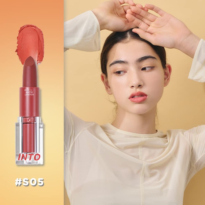INTO U Feather Matte Lipstick Insensitive Matte Lip Never Fall