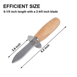 HILAZA 10Pcs Oyster Shucking Knife Bulk, Shucker and Opener Tool