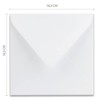 "NEUSER PAPIER" 100 square envelopes Color: White Format: 16.5 x
