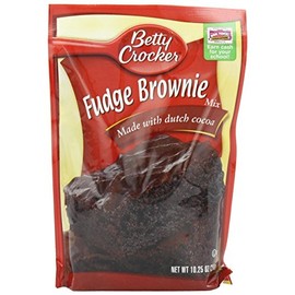 Betty Crocker Fudge Brownie Mix 10.25oz Pouches (Pack of 12)