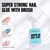 TOMICCA Nail Tips for Gel Nails with Nail Glue Set,