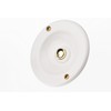 HUBER Flush-Mounted Bell Push 1-Way Brass Round Door Bell Push